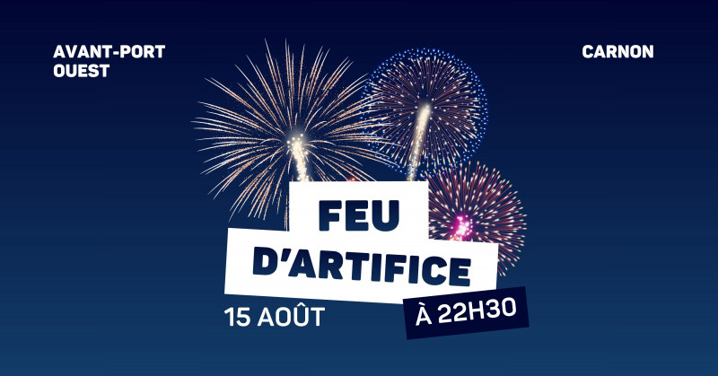 FEU D'ARTIFICE 15 AOÛT CARNON - © OT MAUGUIO CARNON FEU D'ARTIFICE 15 AOÛT CARNON