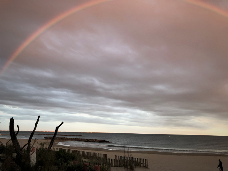 arc en ciel devant le balcon